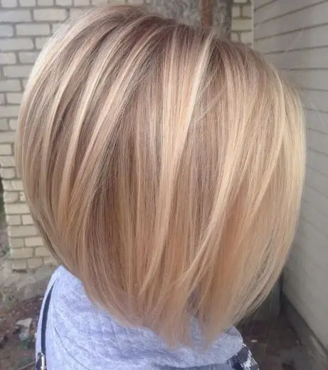 Polished Straight Creamy Bronde Bob