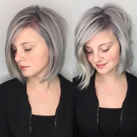 Soft Gray A-Line Bob