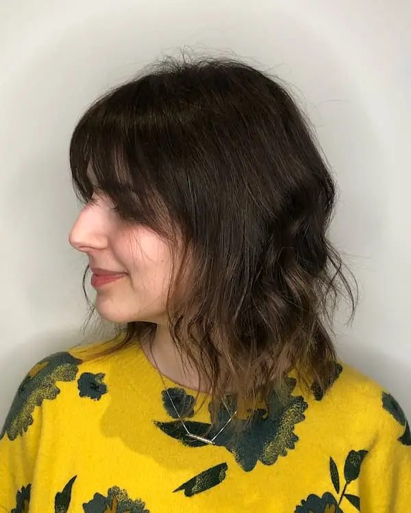Lob with Wispy Bangs