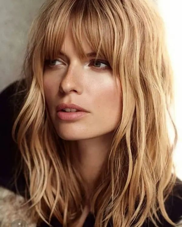 Statement Lob with Bangs
