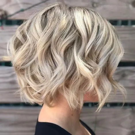 Short Choppy Bob with Messy Waves