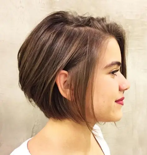 Side-Parted Chin-Length Bob for Fine Hair
