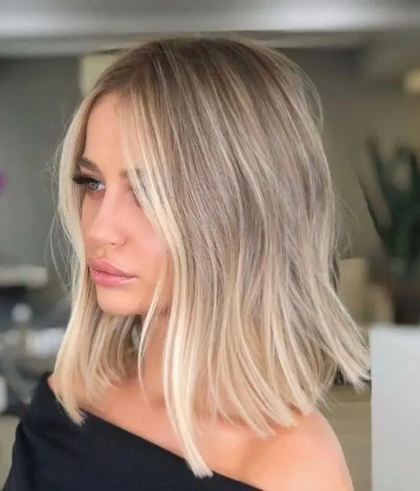 Vanilla Blonde Lob