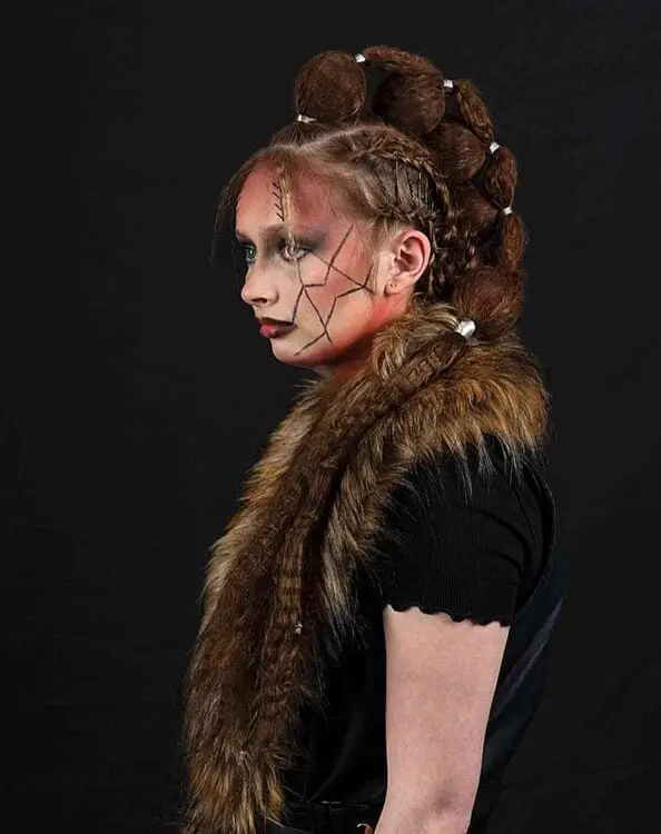 Very Long Viking-Inspired Decorated Braids