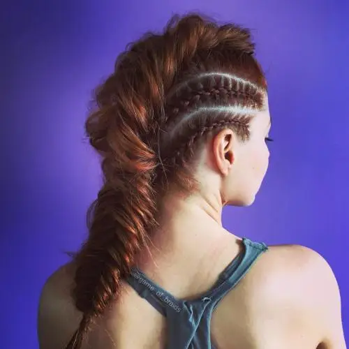 Sporty Fishtail Mohawk