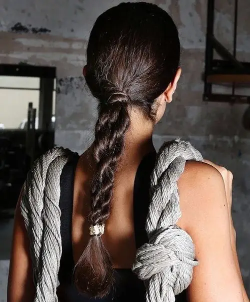 Low Twisted Ponytail