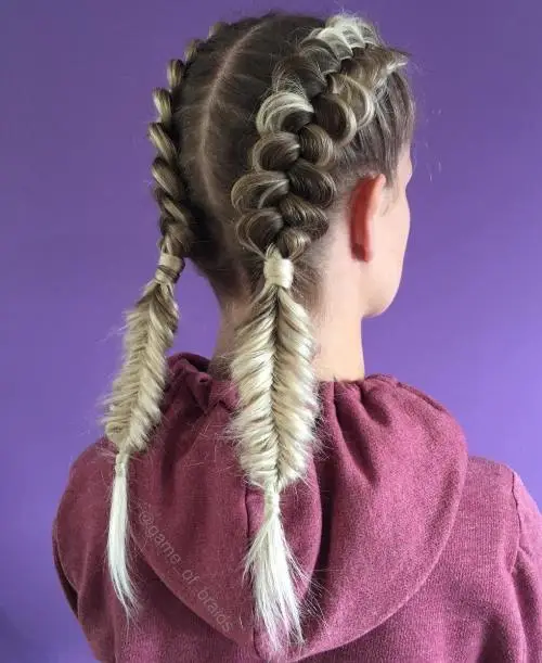 Athletic Double Braids