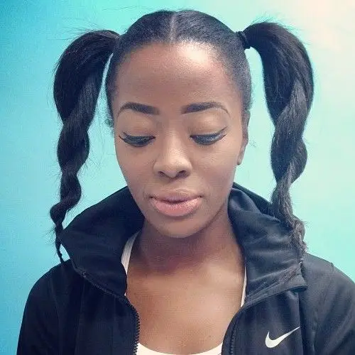 Twisted Side Ponytails