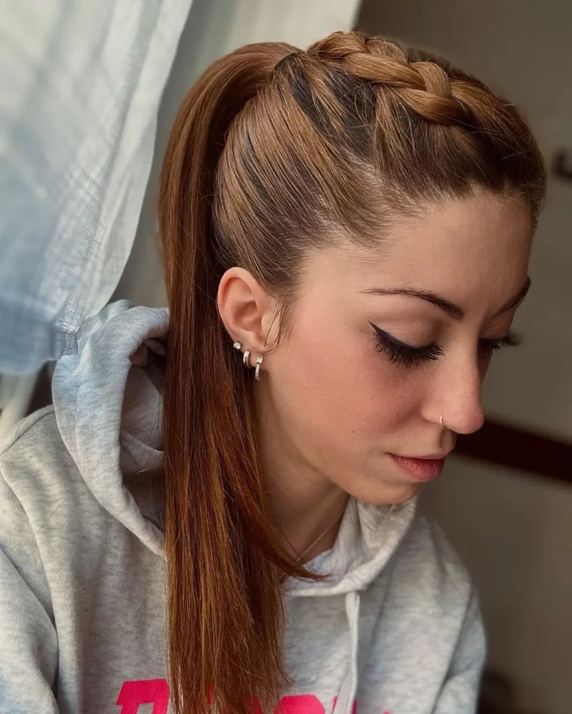 Simple Sporty Style for Long Hair