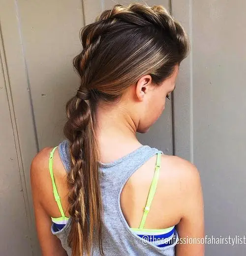 Twisted Fauxhawk and Low Pony