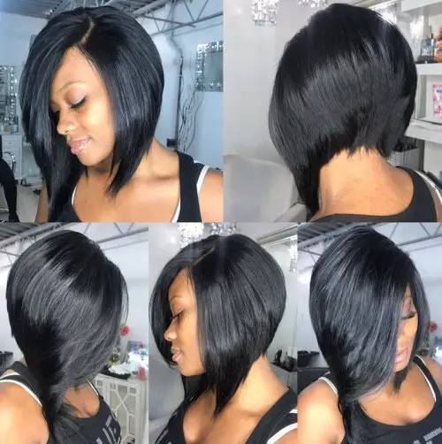 Steeply Angled Bob