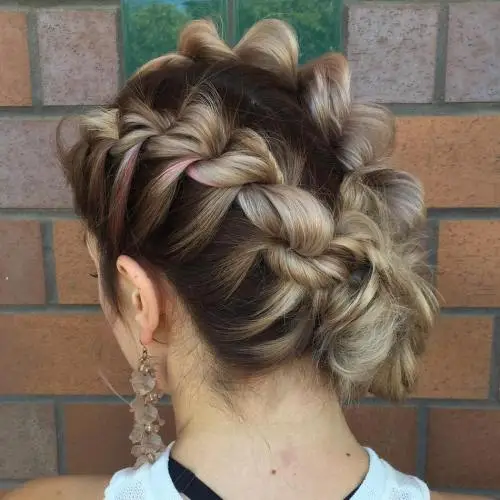 Two Twists and Bun Updo