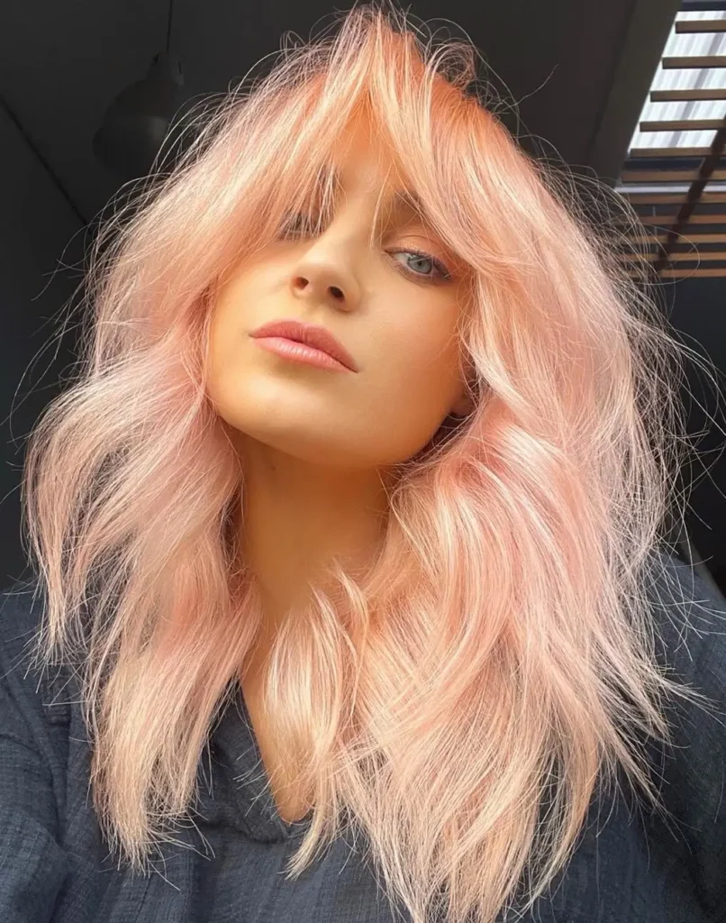 Pastel Pink with Golden Tones