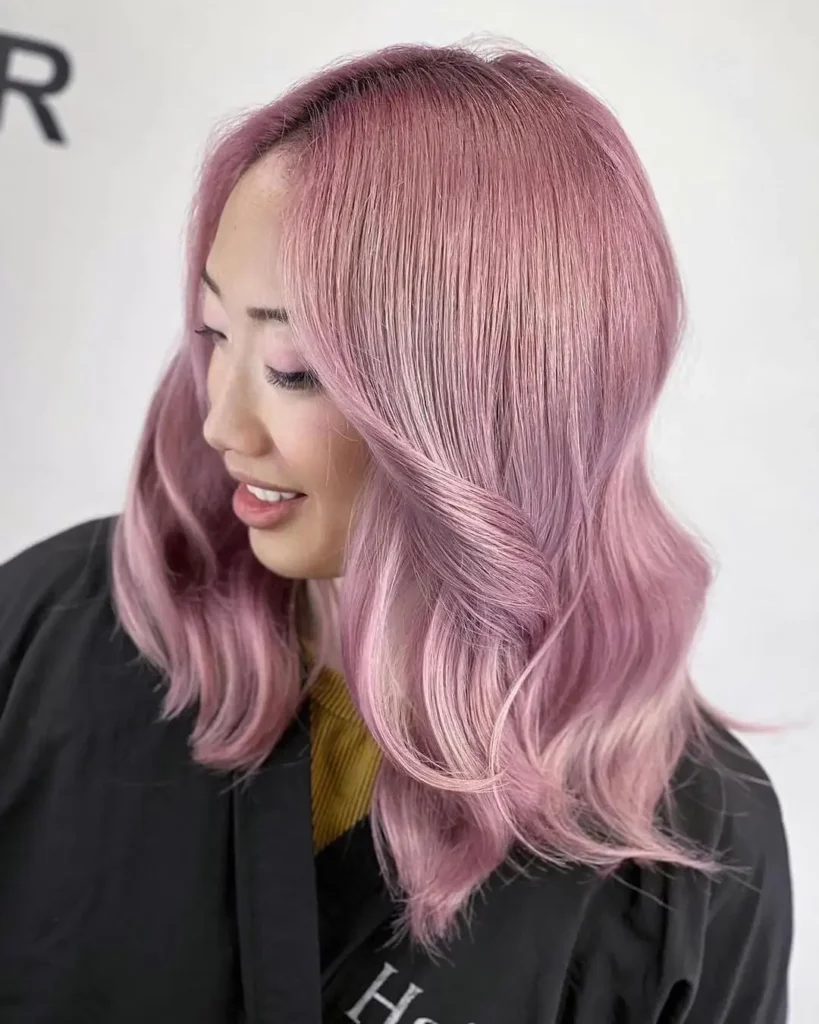 Mesmerizing Rose Gold Hair