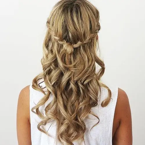 10. Easy Boho Half Up