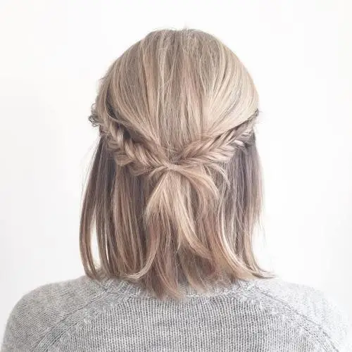 16. Fishtail Braid and Bob