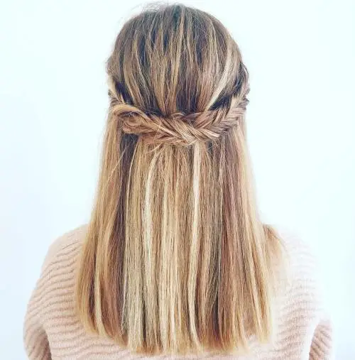 26. Straight Half Down Hairstyle