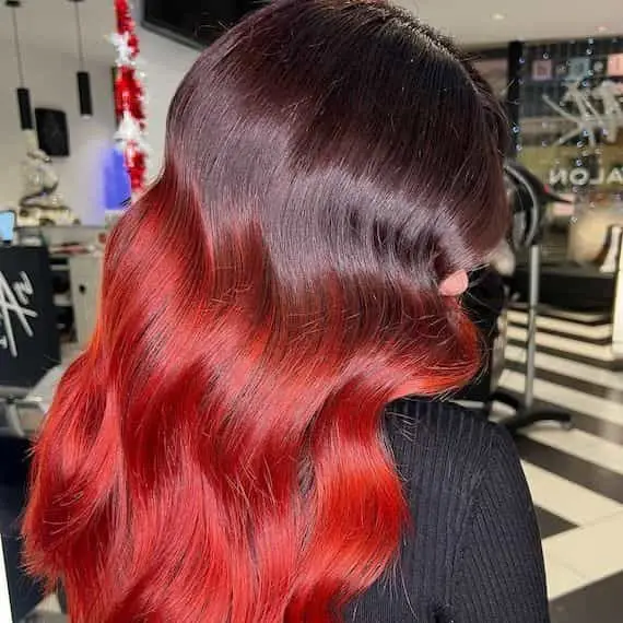 10. Cherry Red Color Block