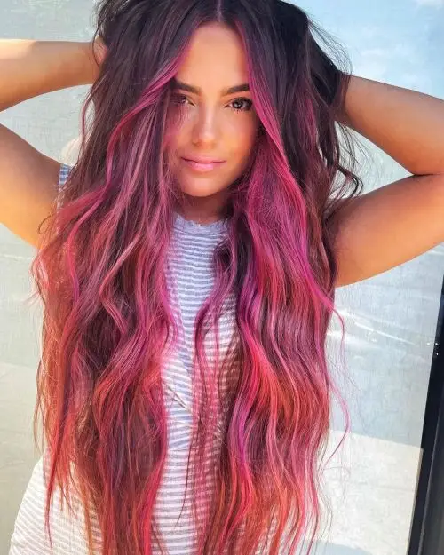 10. Hot Pink Highlights