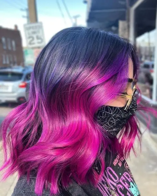 14. Purple & Pink Balayage
