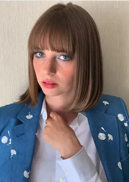 22. Fringed Long Bob