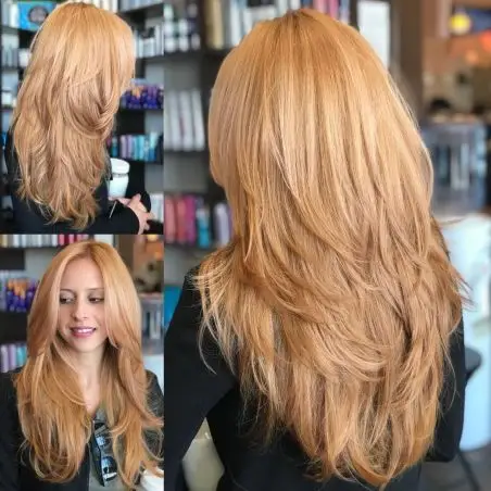 29. Long Feathered Haircut