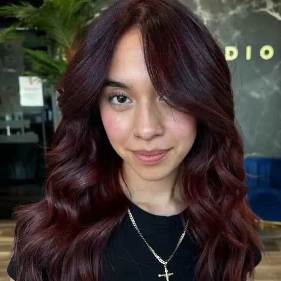 5. Cherry Burgundy Hair Color