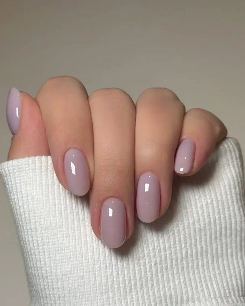 1. Lavender-Milk Nails
