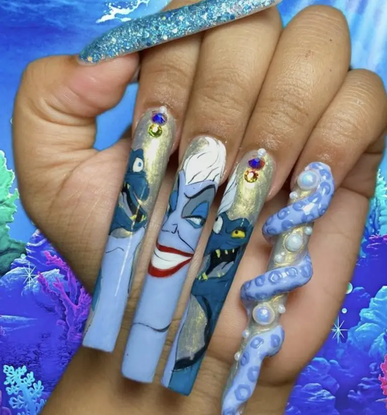 14. Disney Acrylic Nails