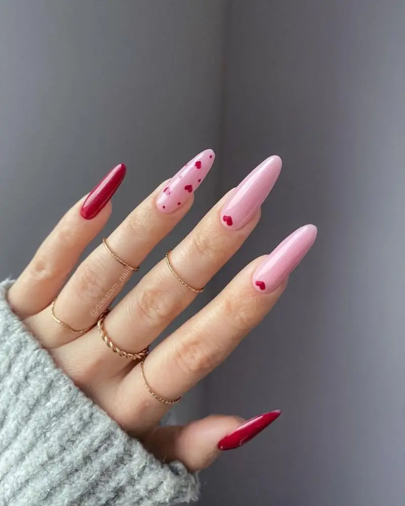 17. Cherry red and hearts