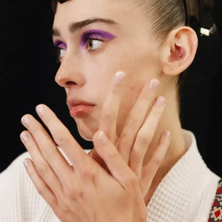 18. Modern Nude French Mani
