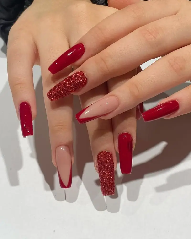 19. Red coffin nails