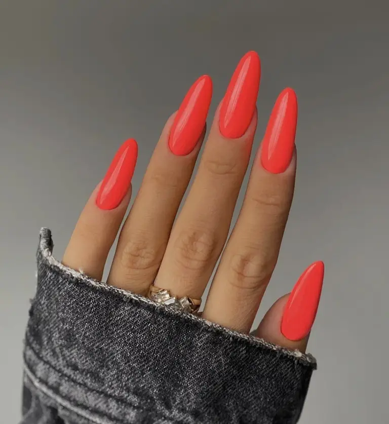 21. Neon Acrylic Nails