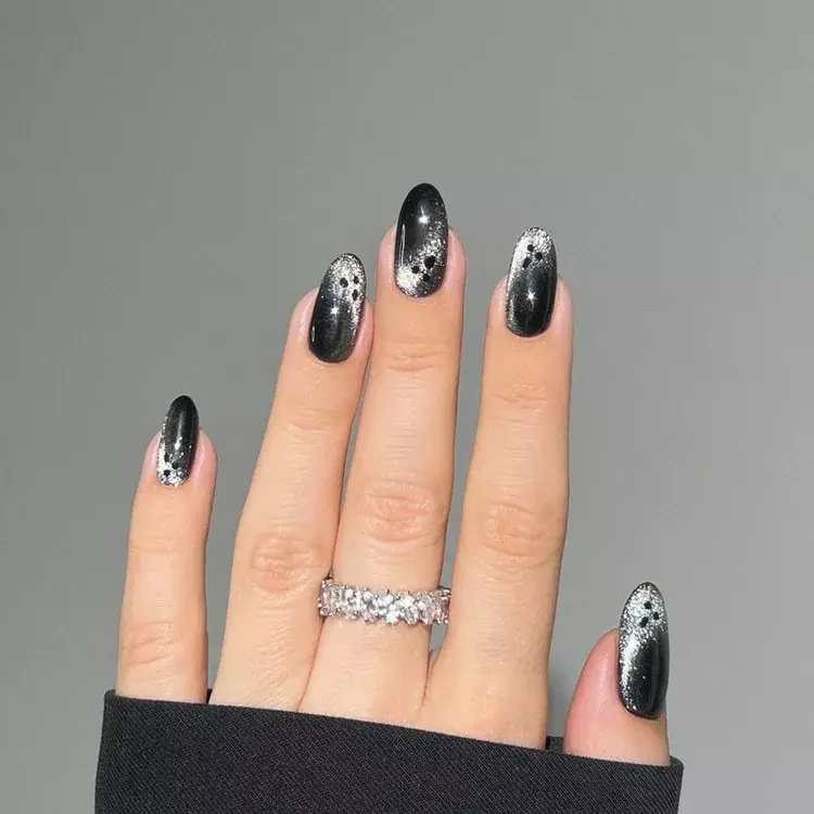 27. Velvet Ghost Nails