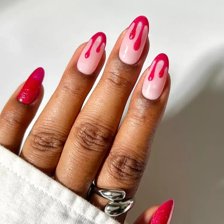 3. Blood Drip Nails