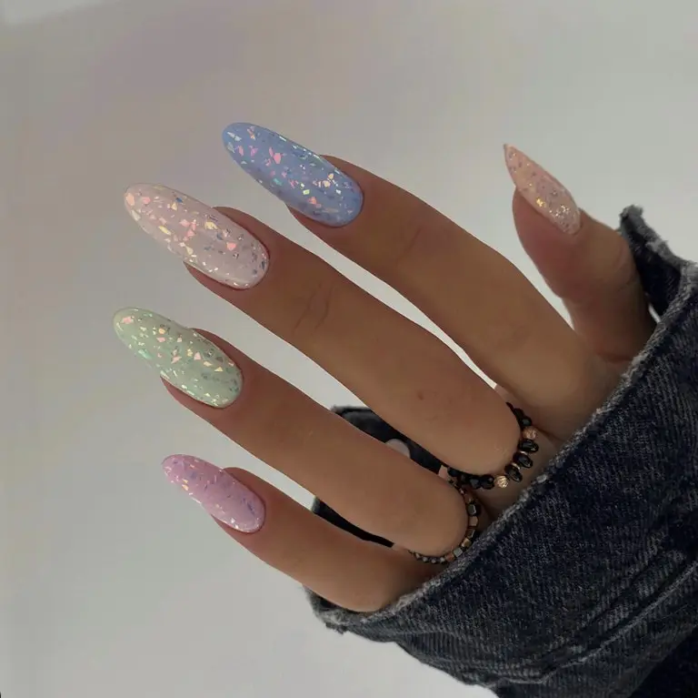 30. Pastel Acrylic Nails