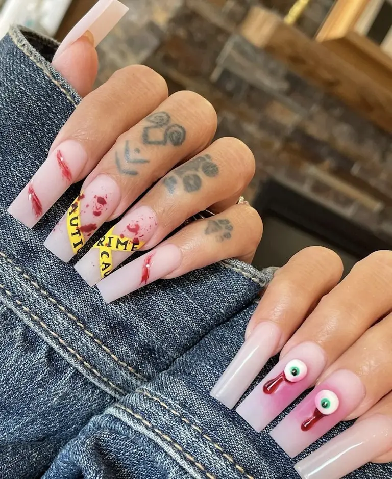 33. Halloween Acrylic Nails