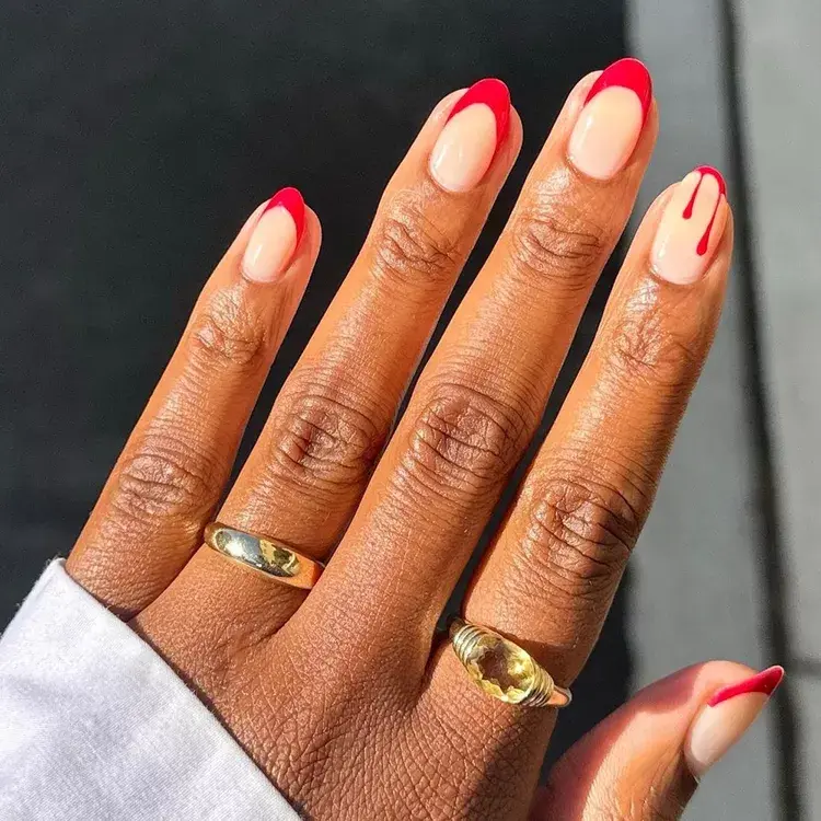 6. Bloody French Tips
