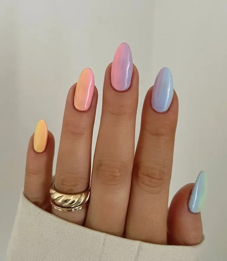 6. Ombre Acrylic Nails