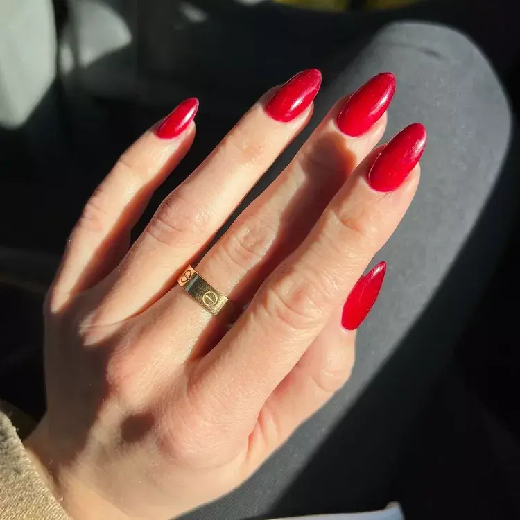 7. Cranberry Red Nails