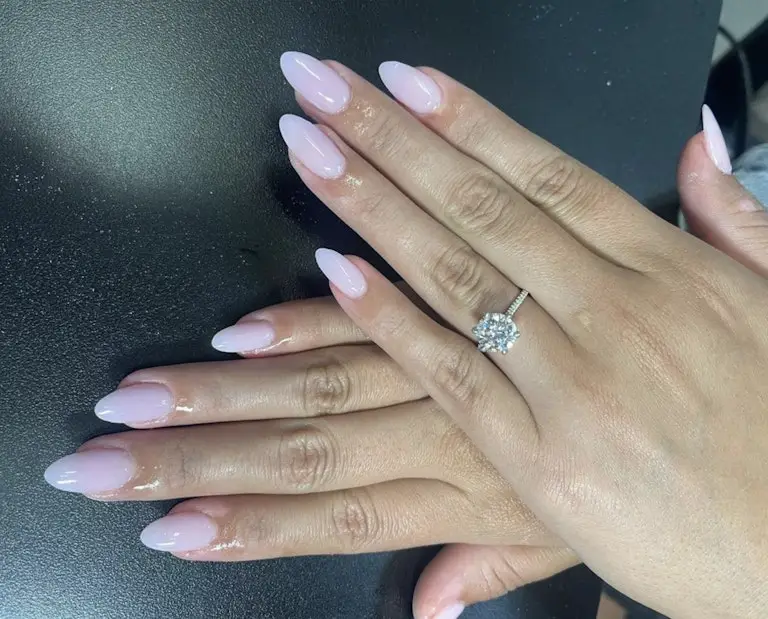 7. Natural Acrylic Nails