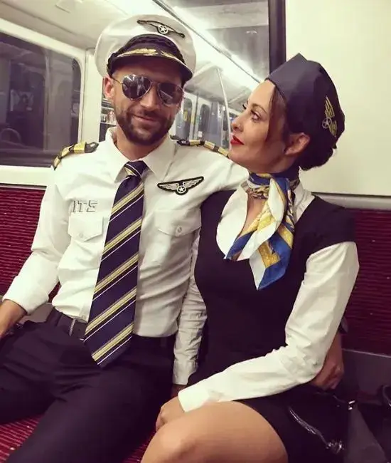 10. Pilot and Flight Attendant Outfit