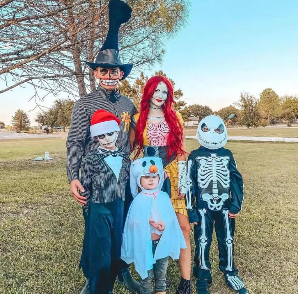 14. Skeletons Nightmare Before Christmas Costumes for Halloween