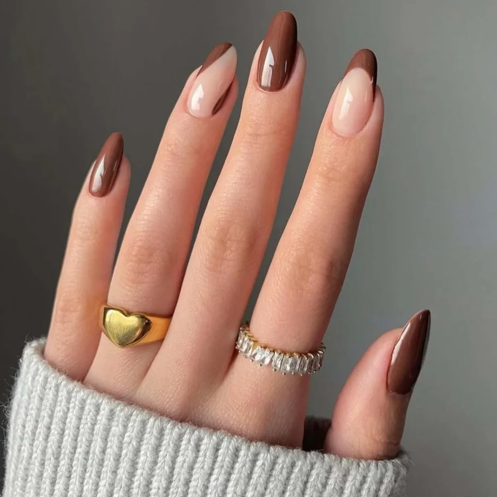 15. Classy Chocolate Brown Nail Designs
