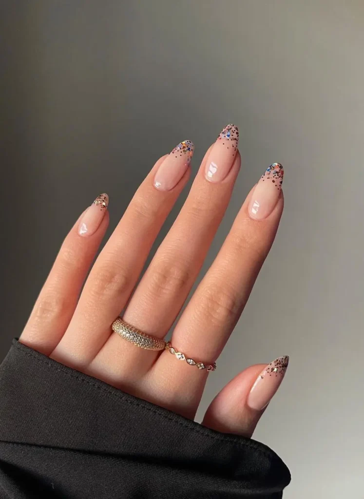 20. Glitter French Tips