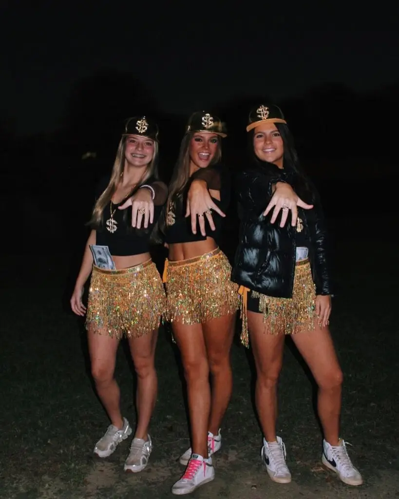 20. Trio Gold Diggers Halloween Costumes
