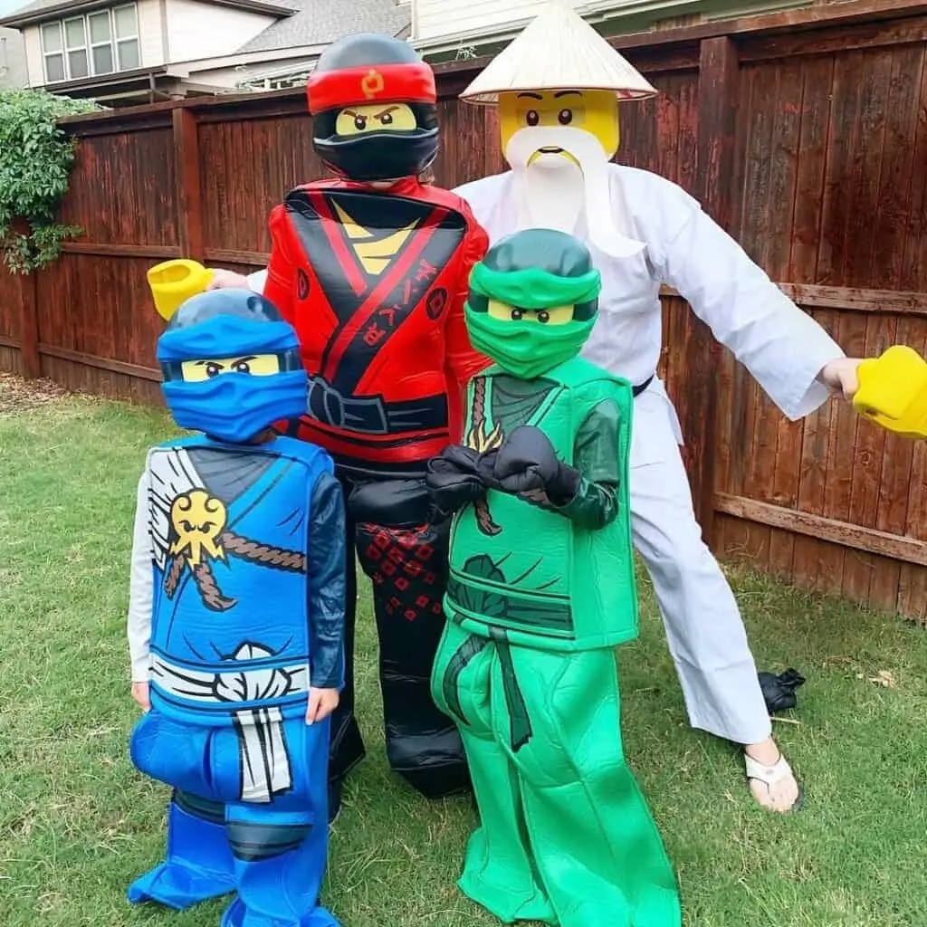23. Lego Ninjago Halloween Family Costumes