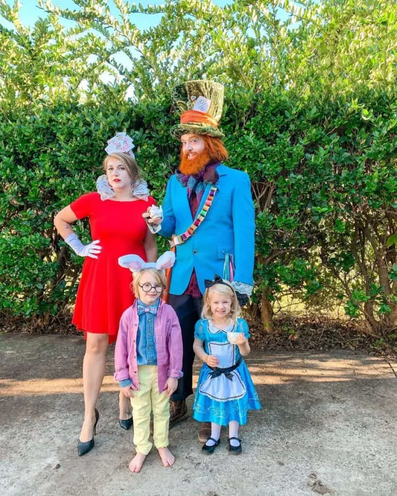 3. Alice in Wonderland Halloween Costumes for Family