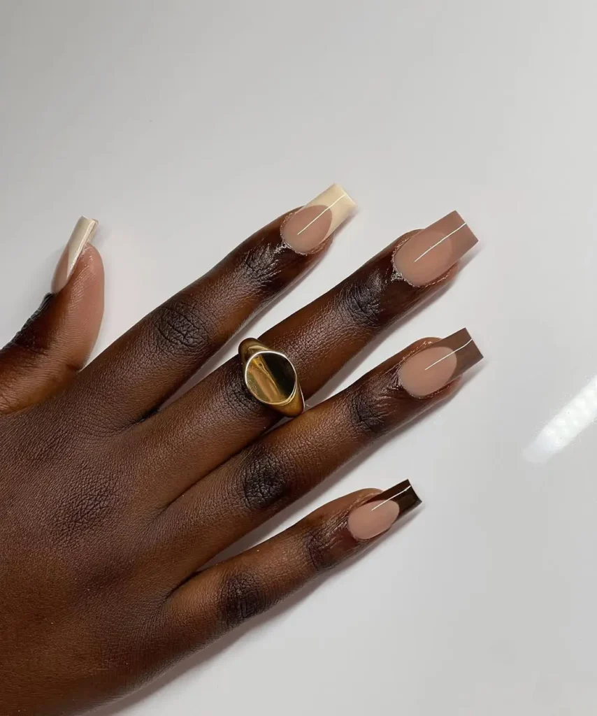 3. Latte French Mani