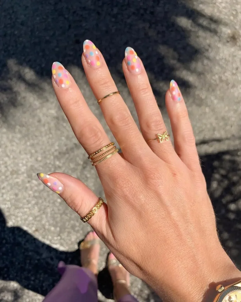 5. Colorful Polka Dots